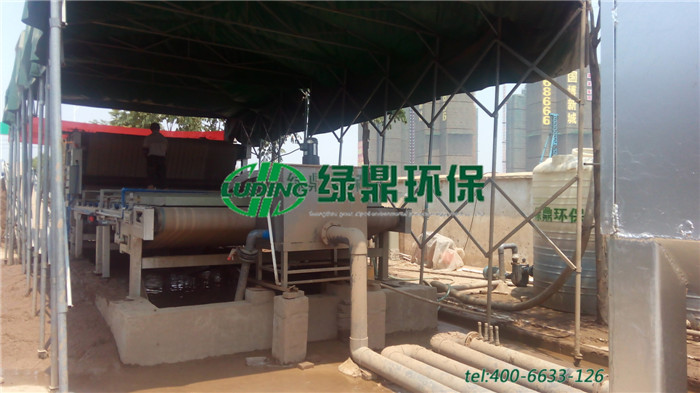 帶式壓濾機處理市政污泥、打樁污泥泥漿案例 2