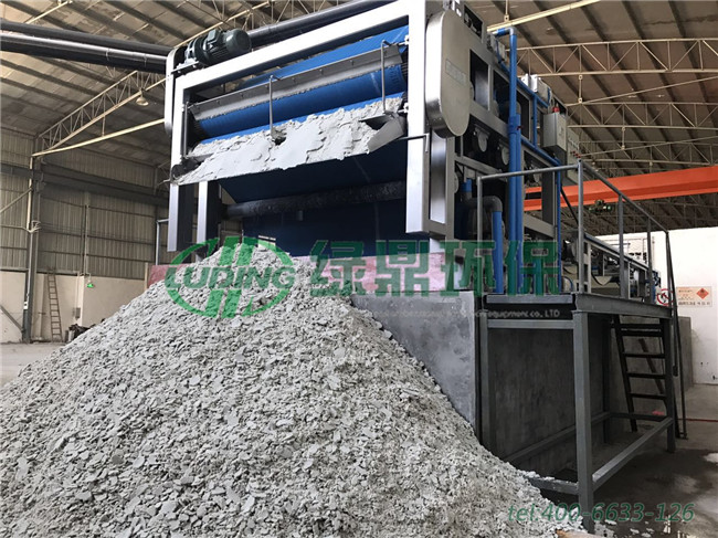 廣東佛山鋁業鋁材廠帶式壓濾機處理現場 1