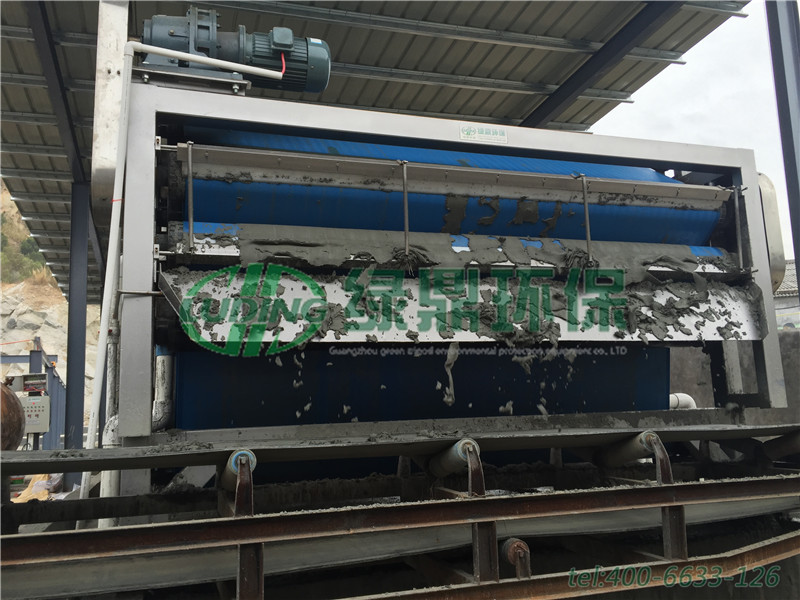 汕頭澄海帶式壓濾機處理建筑污泥案例