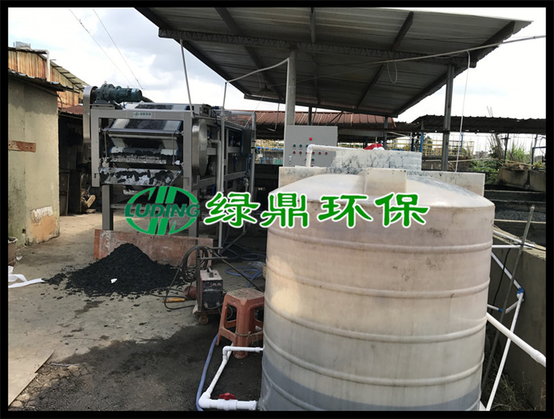 印染帶式壓濾機(jī)#廣州番禺印染水洗廠使用案例現(xiàn)場(chǎng) 2