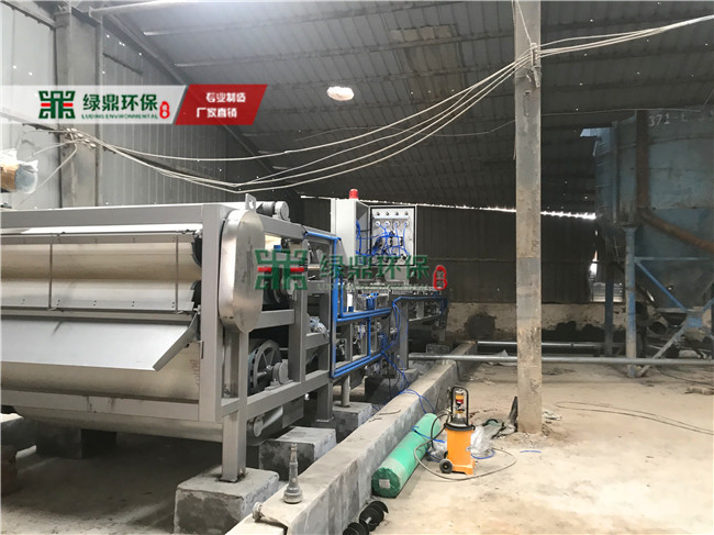 帶式壓濾機肇慶沙場泥漿處理工程 6