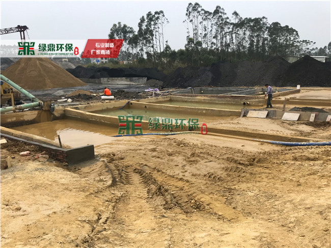 帶式壓濾機肇慶沙場泥漿處理工程 2